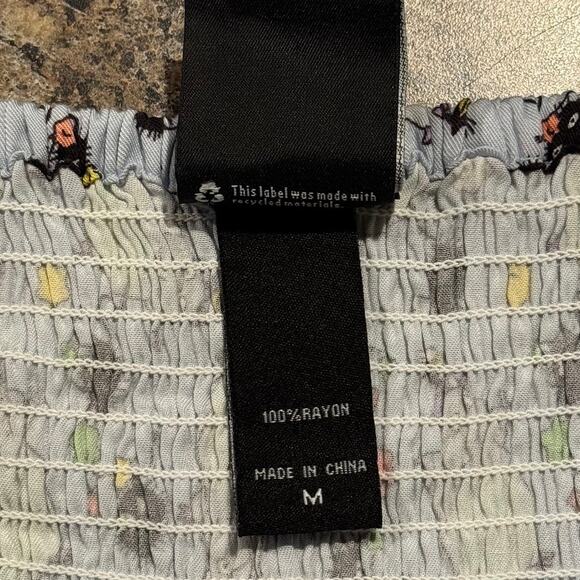 Crop Top Soot Sprites Babydoll Coquette Cottage Y2K Kawaii Button Up Size Medium - Picture 4 of 7